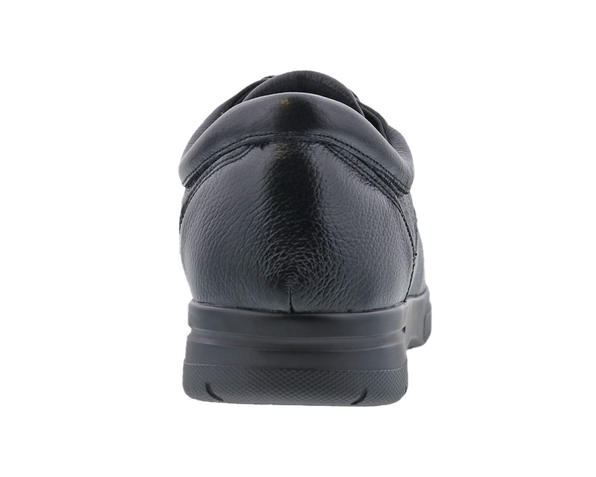 DREW SHOES | MEN'S WALKER II-Black Pebbled Leather