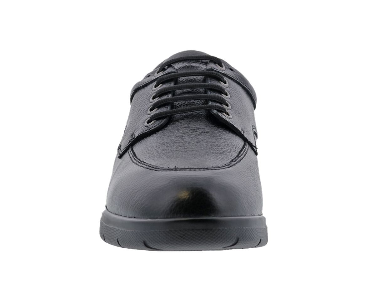 DREW SHOES | MEN'S WALKER II-Black Pebbled Leather