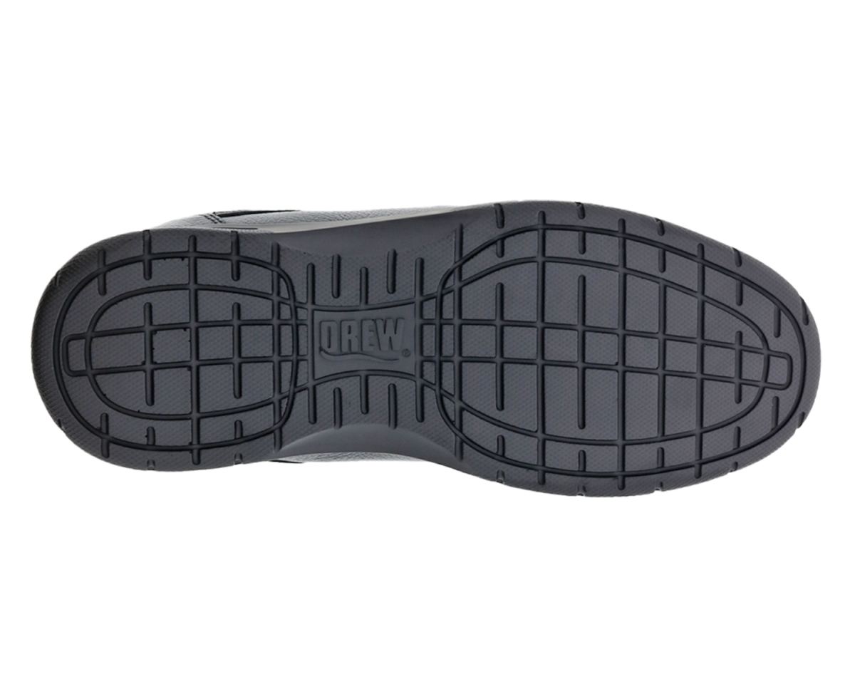 DREW SHOES | MEN'S WALKER II-Black Pebbled Leather