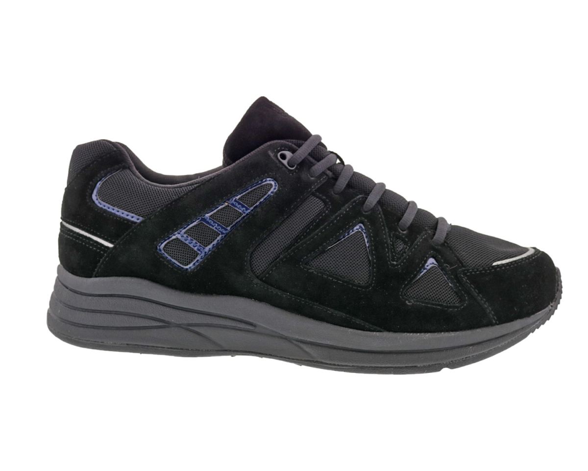 DREW SHOES | MEN'S ENERGY-Black Suede/Mesh