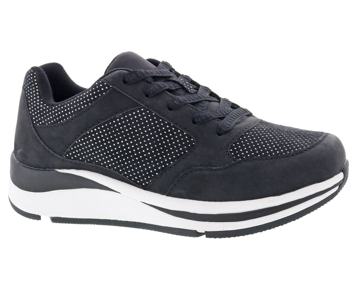 DREW SHOES | WOMEN'S CHIPPY-Black/Silver Combo