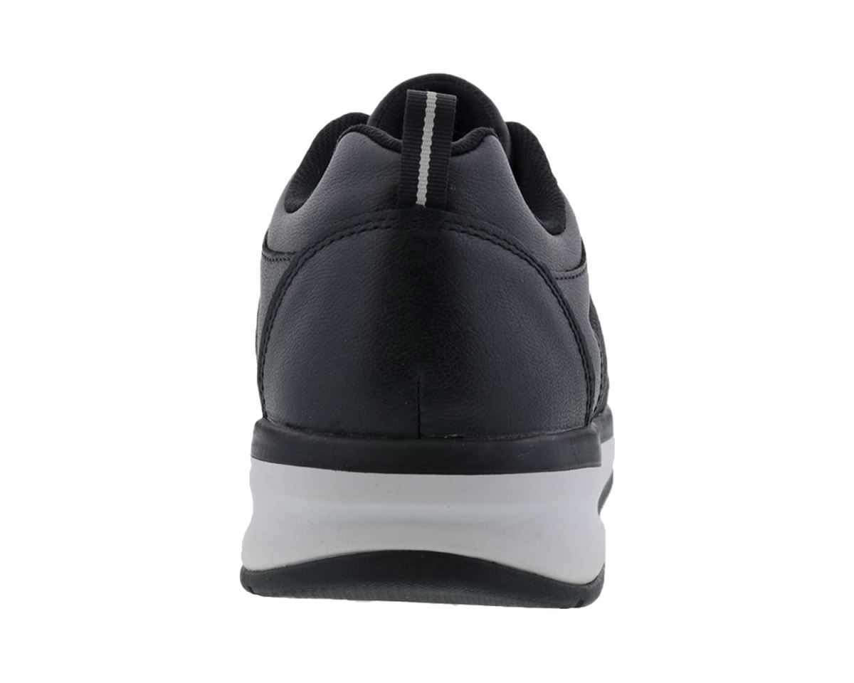 DREW SHOES | MEN'S ROCKET-Black Leather/Black Mesh