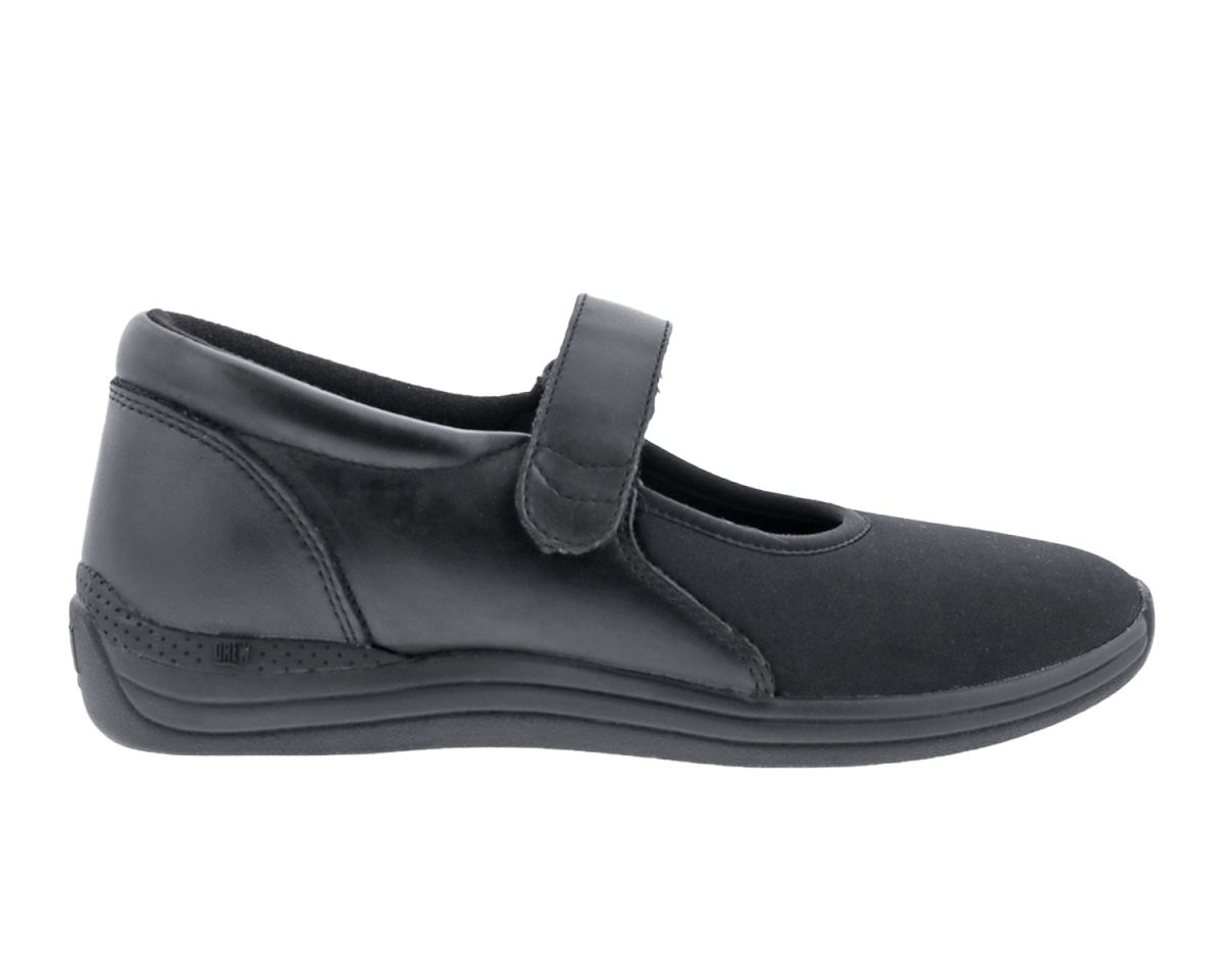 DREW SHOES | WOMEN'S MAGNOLIA-Black Leather/Stretch