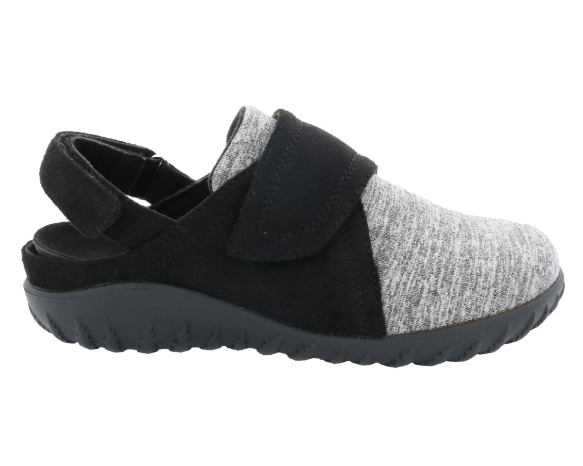 DREW SHOES | WOMEN'S BREEZY-Black Microsuede/Stretch