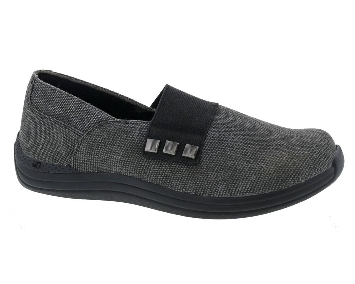 DREW SHOES | WOMEN'S POSY-Black Canvas/Stretch