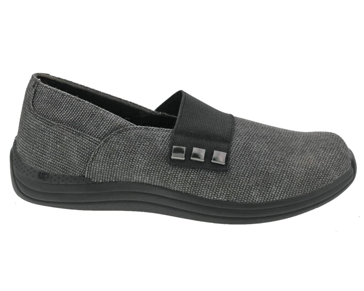 DREW SHOES | WOMEN'S POSY-Black Canvas/Stretch