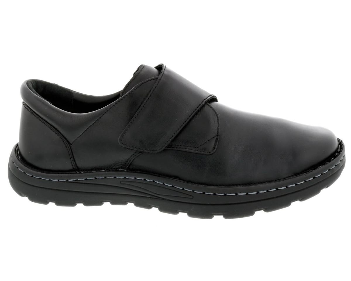 DREW SHOES | MEN'S WATSON-Black Stretch Leather