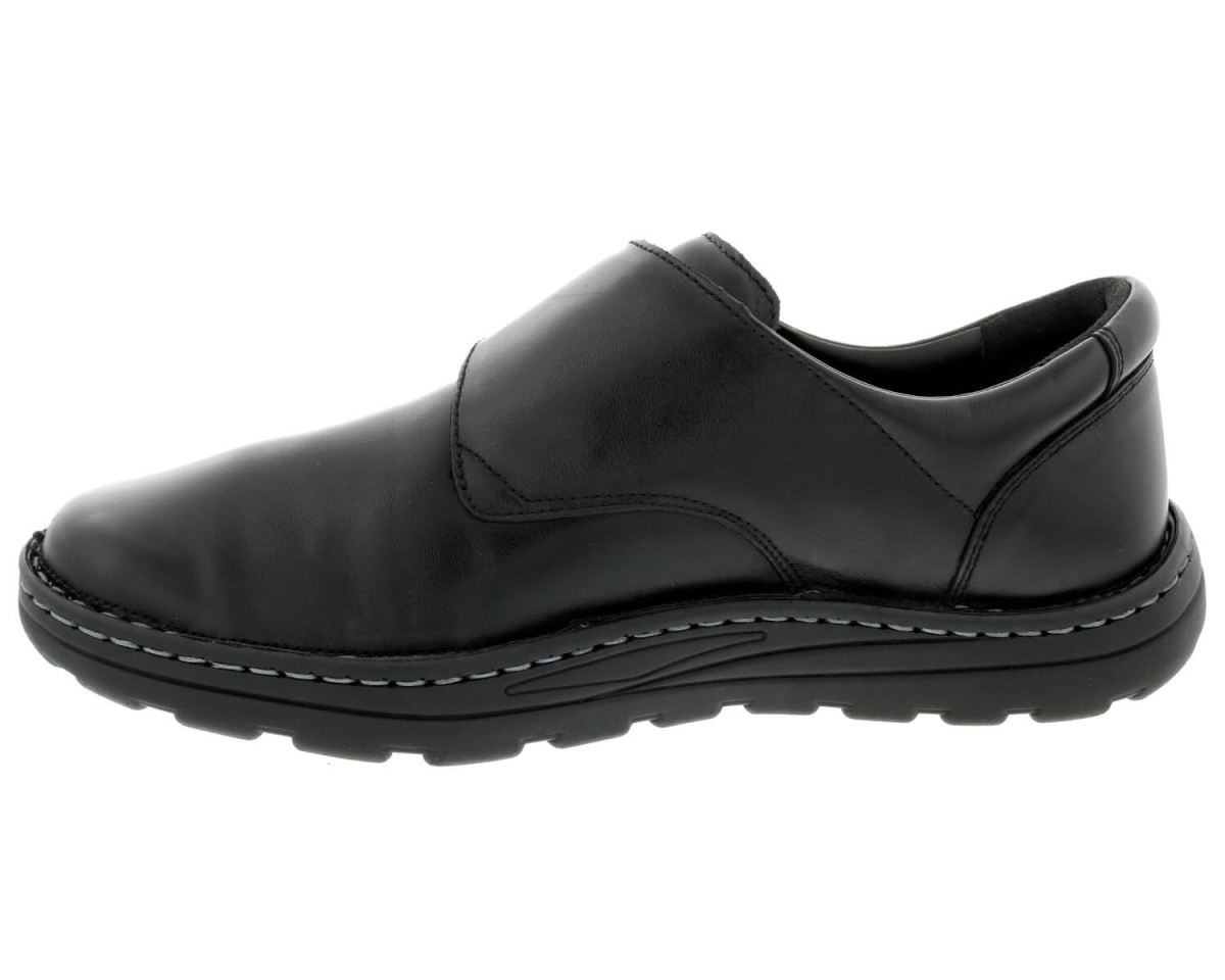 DREW SHOES | MEN'S WATSON-Black Stretch Leather