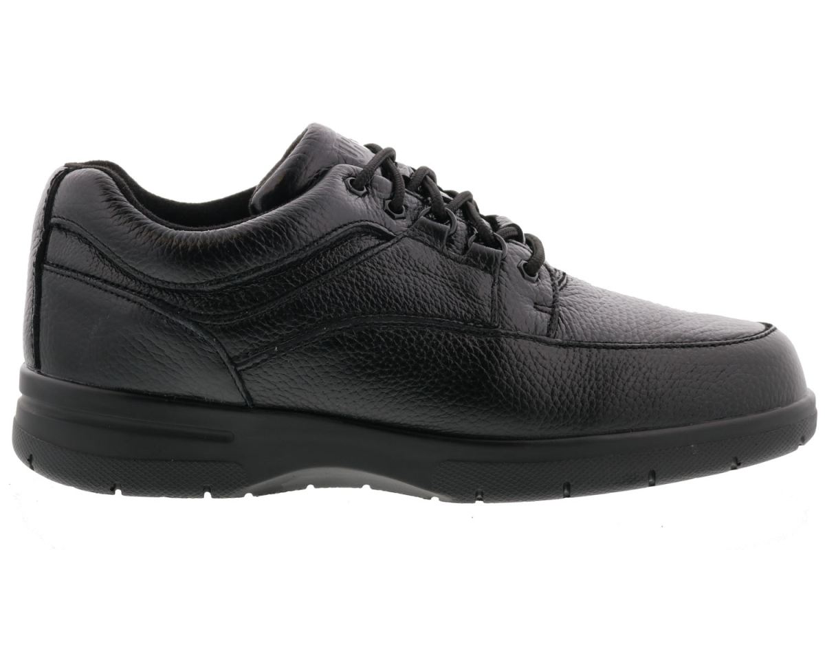 DREW SHOES | MEN'S TRAVELER-Black Tumbled Leather