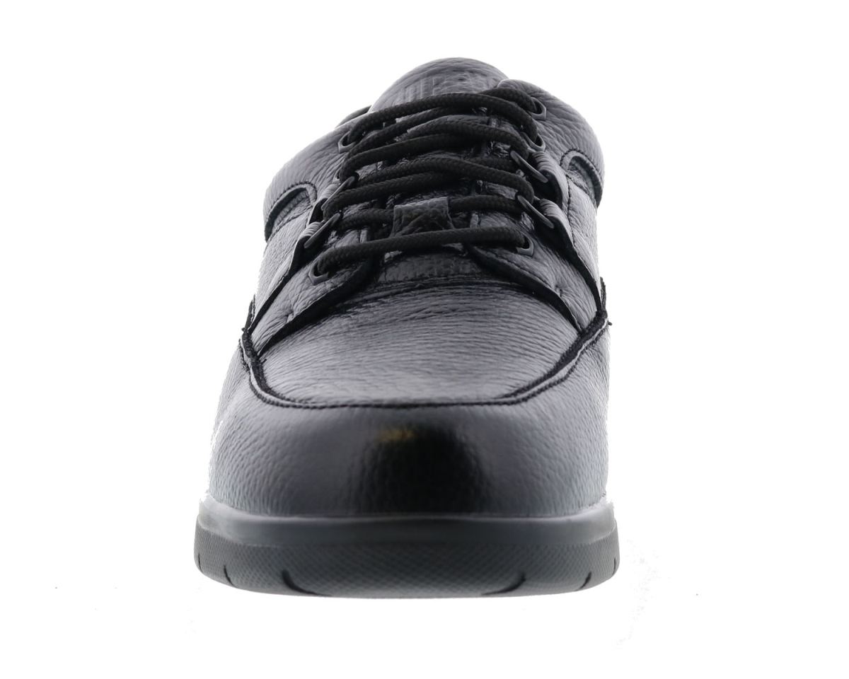 DREW SHOES | MEN'S TRAVELER-Black Tumbled Leather