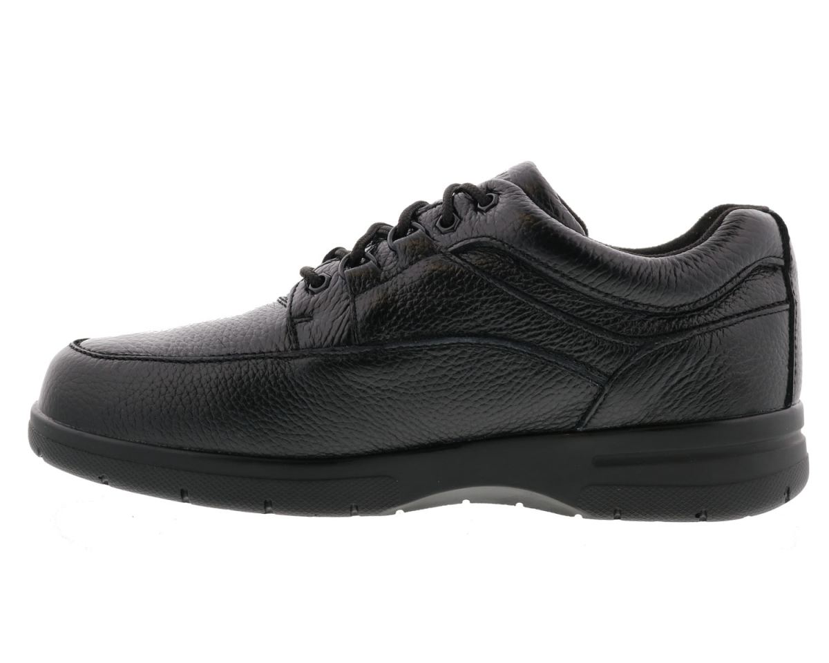 DREW SHOES | MEN'S TRAVELER-Black Tumbled Leather