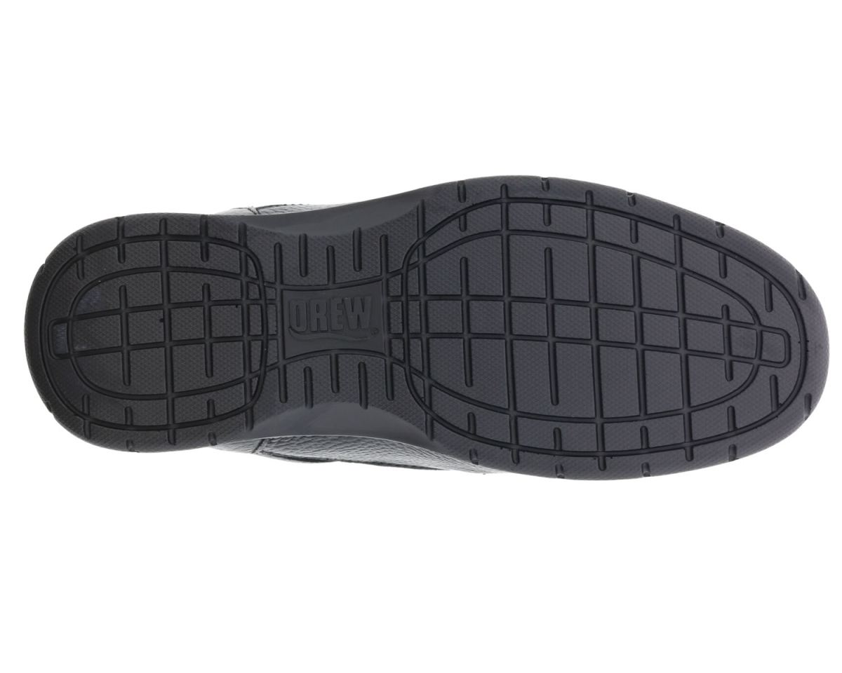 DREW SHOES | MEN'S TRAVELER-Black Tumbled Leather