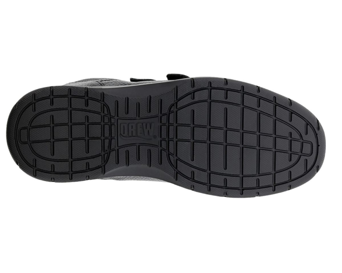 DREW SHOES | MEN'S TRAVELER V-Black Tumbled Leather