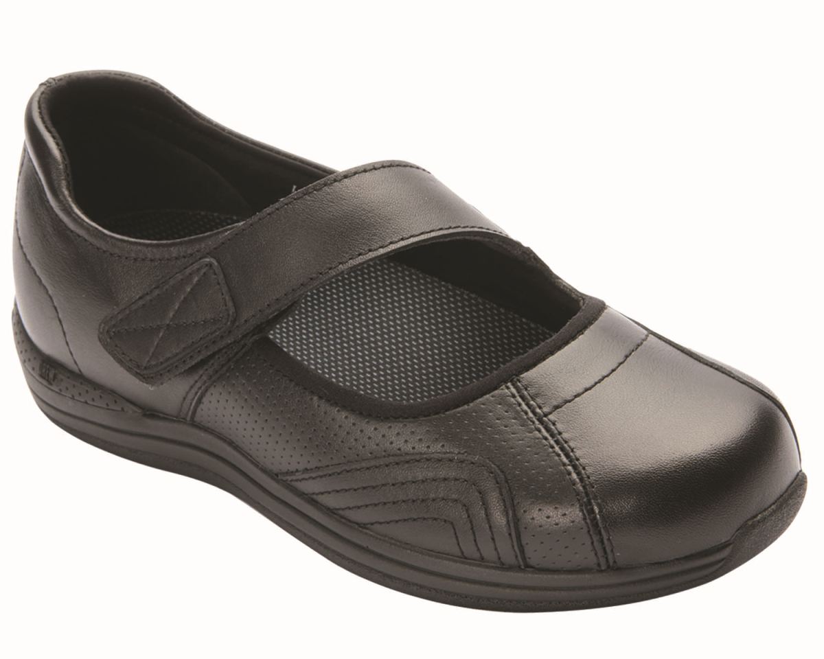 DREW SHOES | WOMEN'S HEATHER-Black Leather