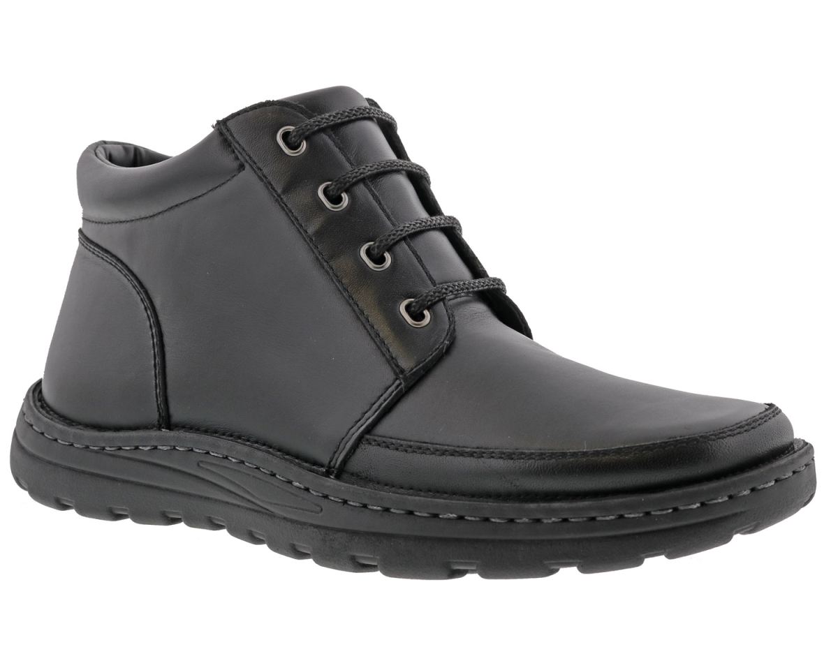 DREW SHOES | MEN'S TREVINO-Black Leather