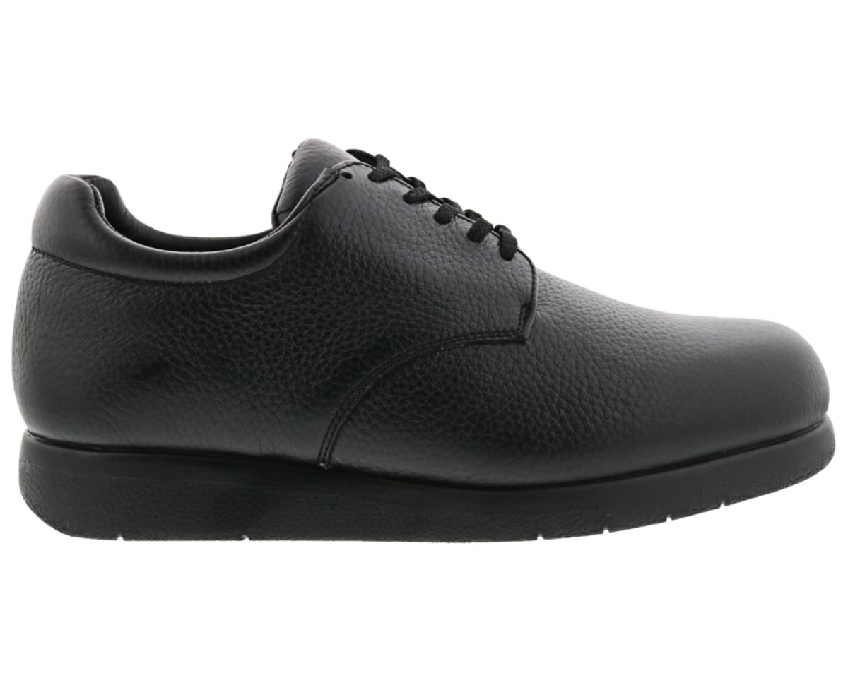 DREW SHOES | MEN'S DOUBLER-Black Pebbled Leather