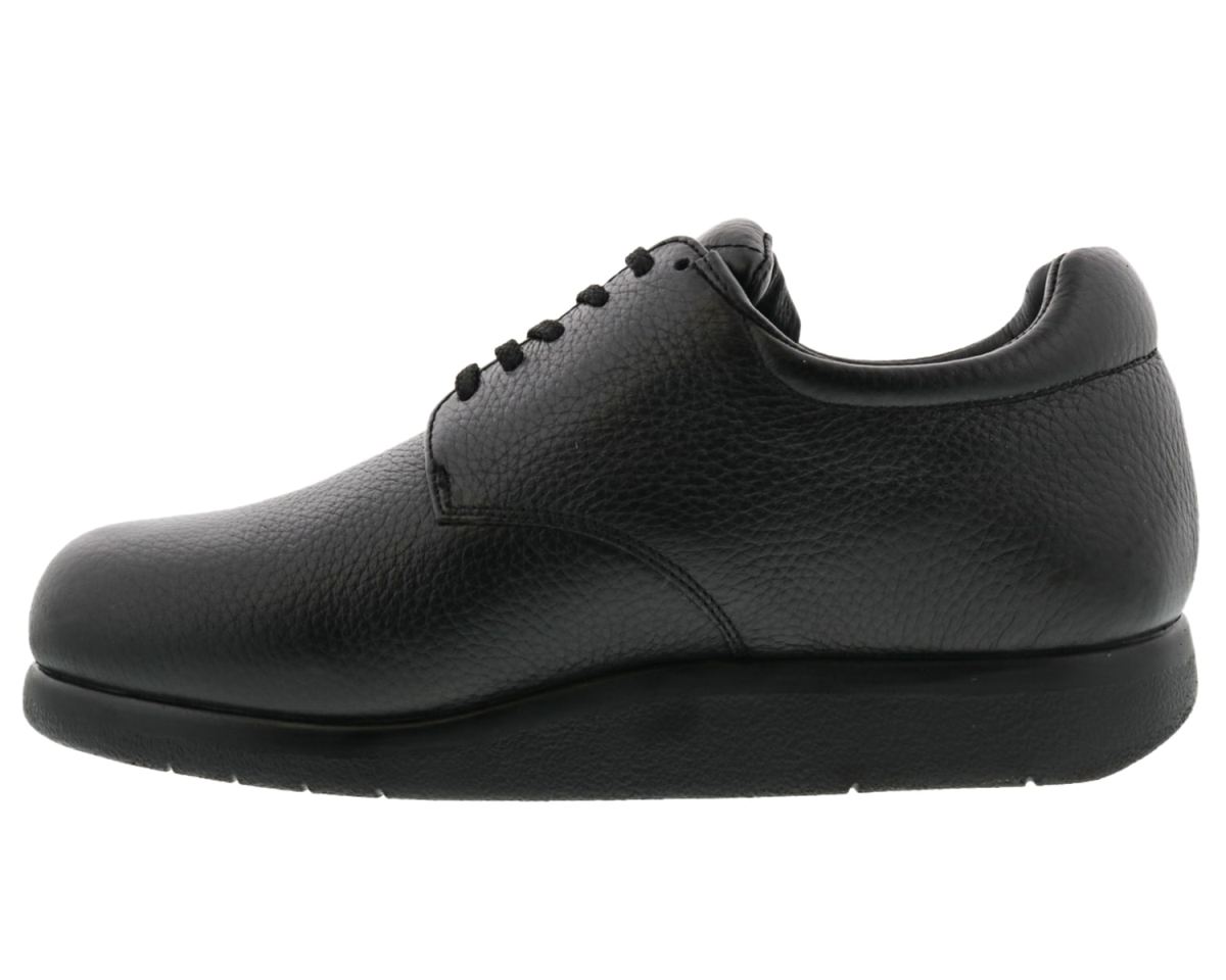 DREW SHOES | MEN'S DOUBLER-Black Pebbled Leather