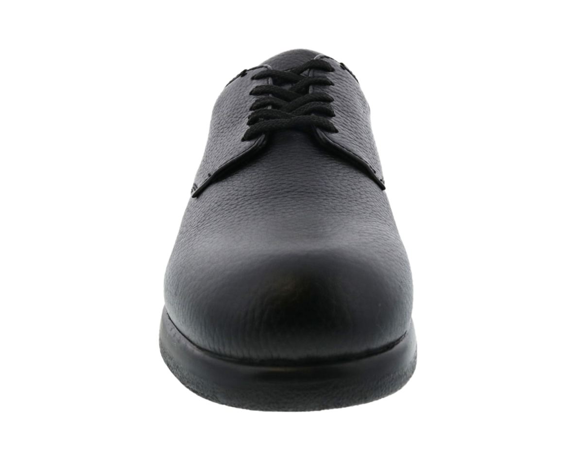 DREW SHOES | MEN'S DOUBLER-Black Pebbled Leather