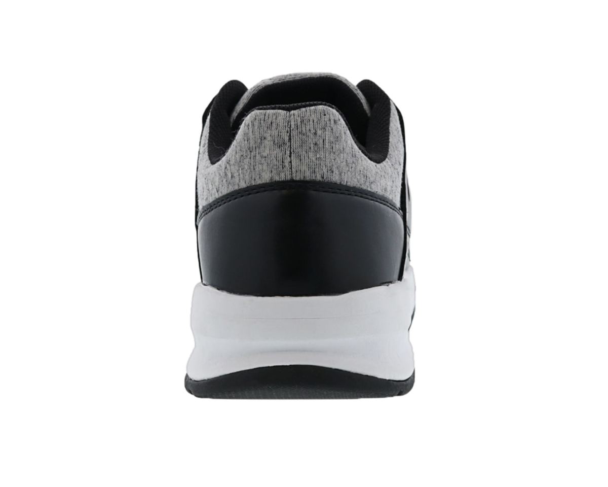 DREW SHOES | MEN'S BOOST-Black Leather/ Grey Stretch