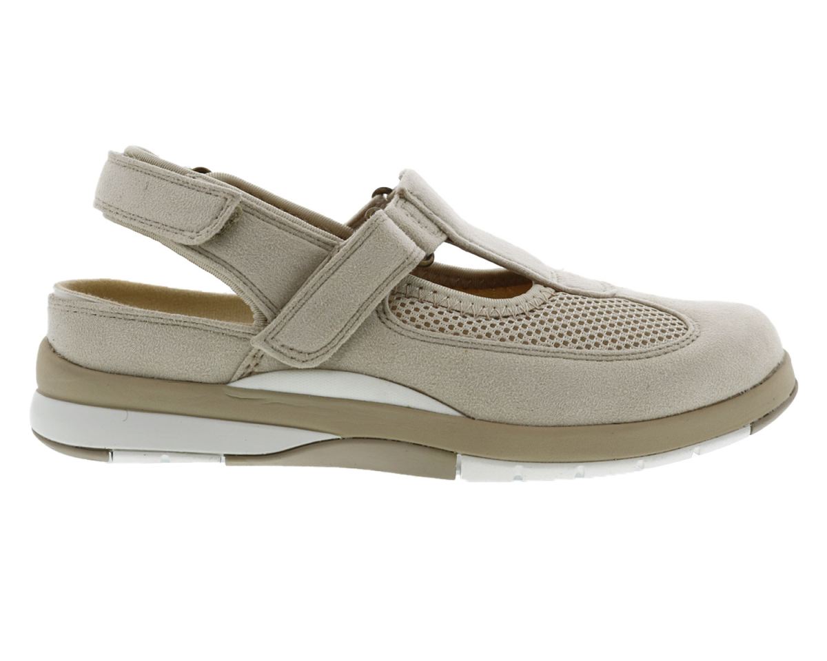 DREW SHOES | WOMEN'S ODYSSEY-Cream Suede / Mesh