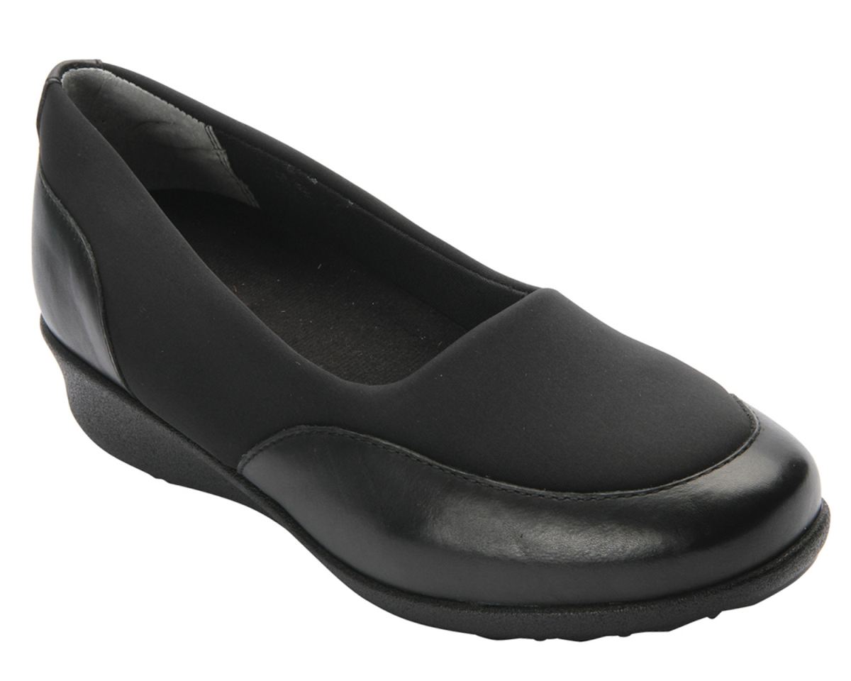 DREW SHOES | WOMEN'S LONDON II-Black Leather/Stretch