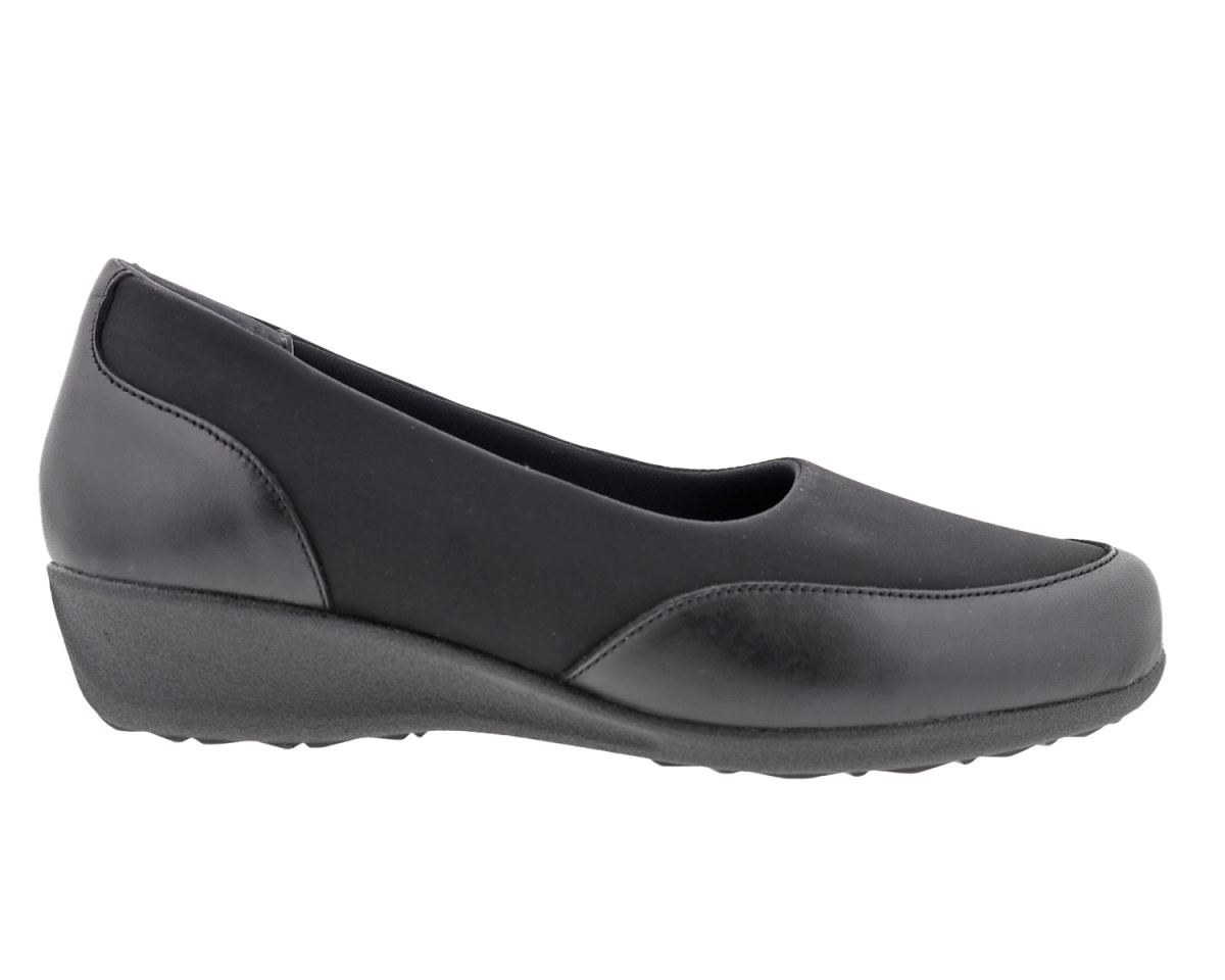 DREW SHOES | WOMEN'S LONDON II-Black Leather/Stretch