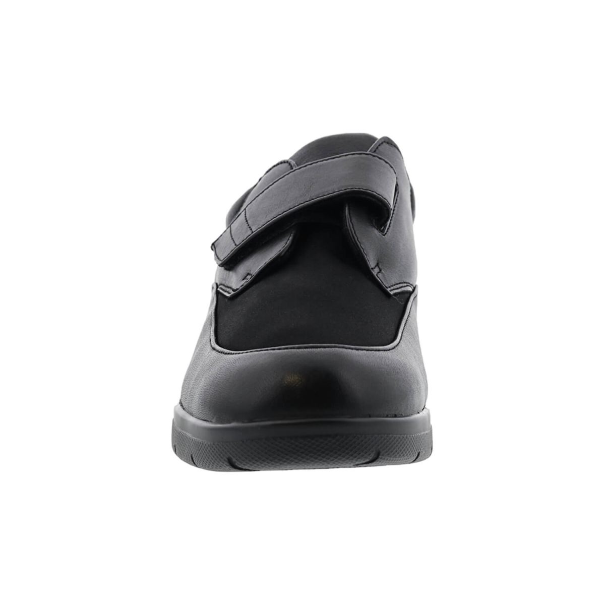 DREW SHOES | MEN'S JOURNEY II-Black Leather/Black Stretch