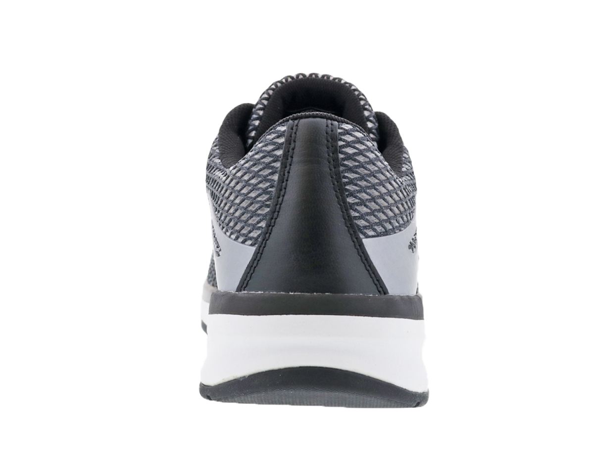 DREW SHOES | MEN'S THRUST-Black Leather/ Grey Mesh