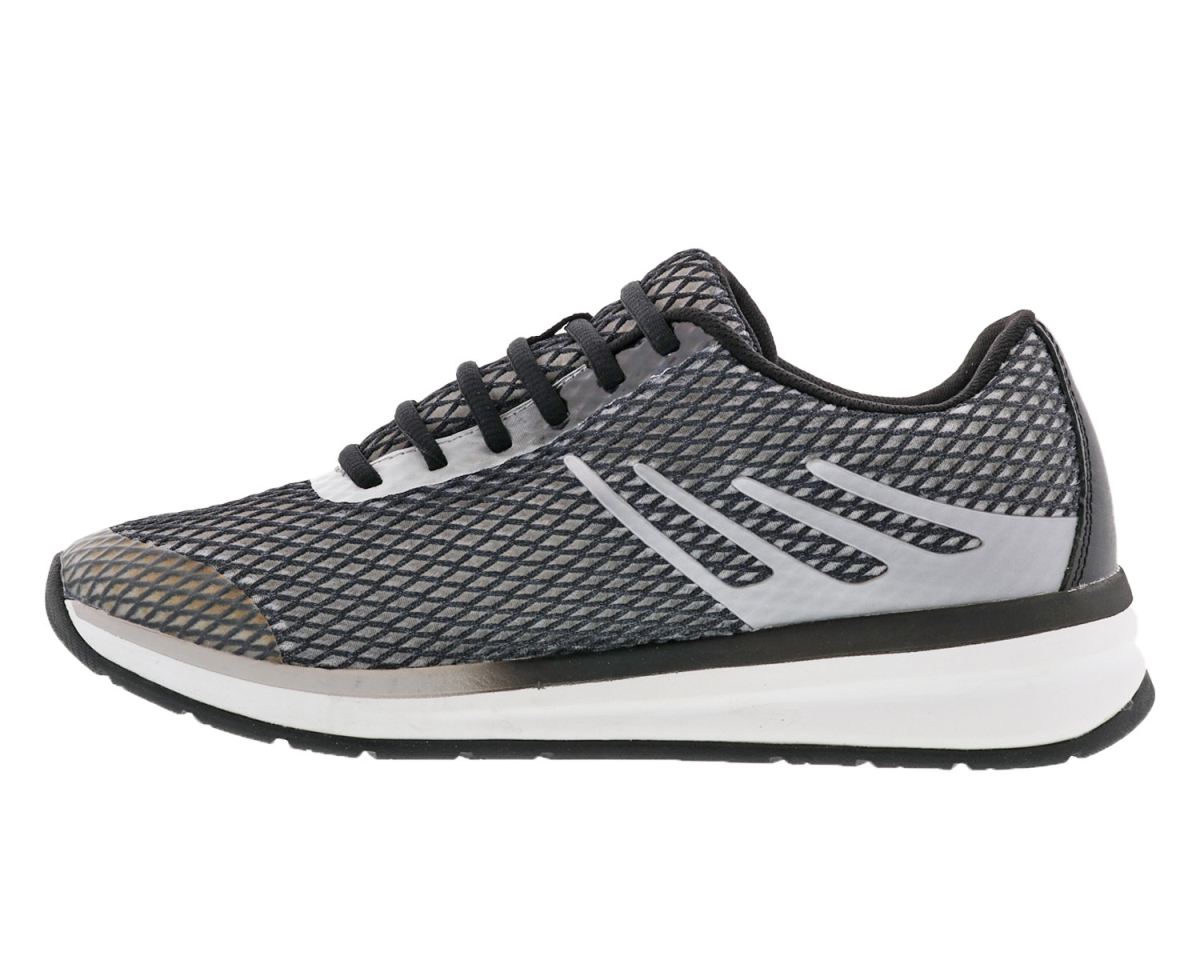 DREW SHOES | MEN'S THRUST-Black Leather/ Grey Mesh