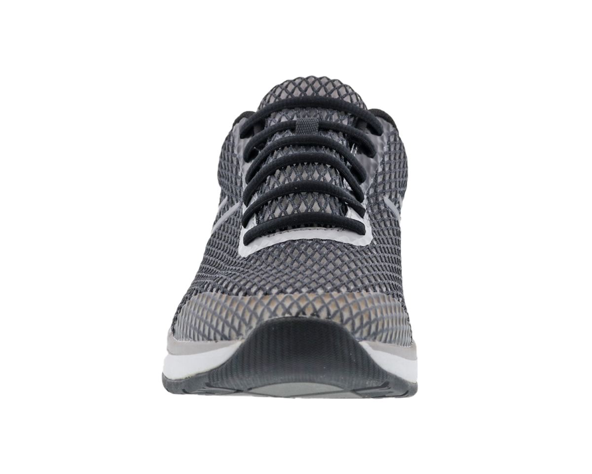 DREW SHOES | MEN'S THRUST-Black Leather/ Grey Mesh