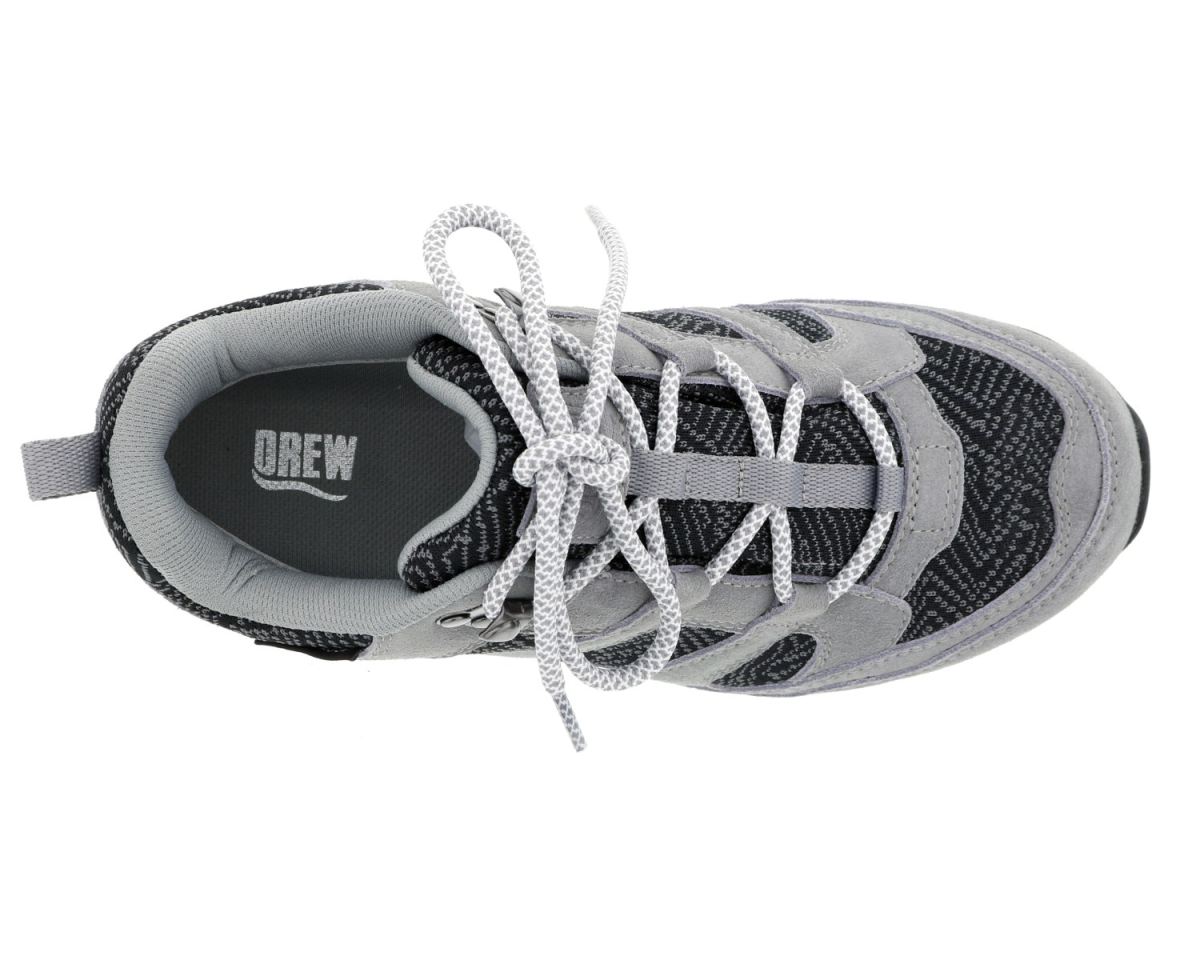 DREW SHOES | WOMEN'S SNOWY-Grey Suede Combo