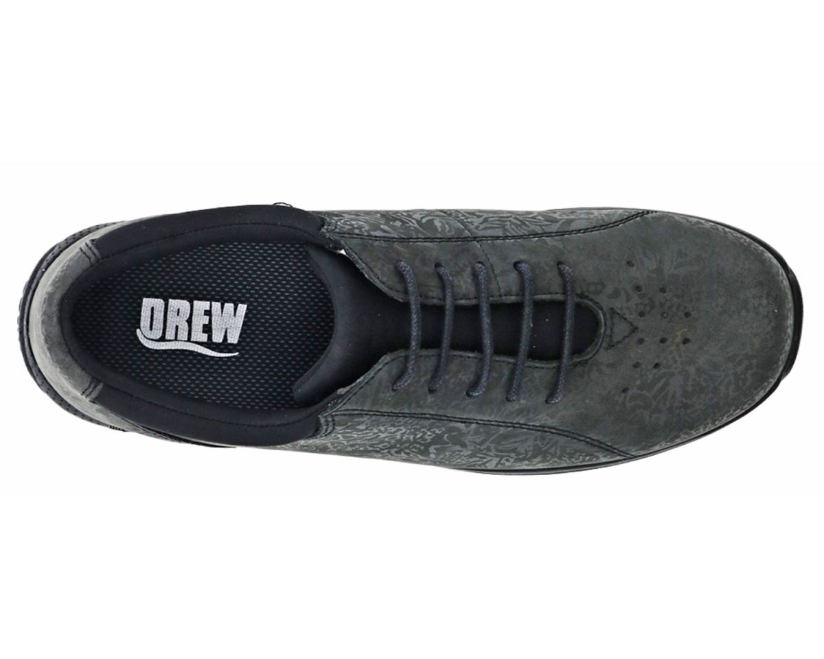 DREW SHOES | WOMEN'S TULIP-Black Metallic Foil Leather