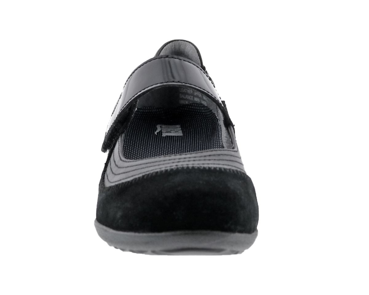 DREW SHOES | WOMEN'S GENOA-Black Suede Combo