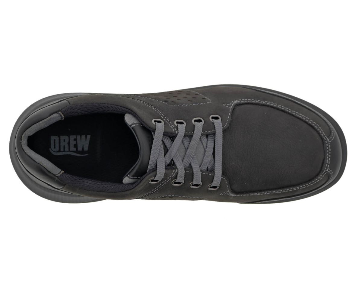 DREW SHOES | MEN'S MILES-Black Nubuck