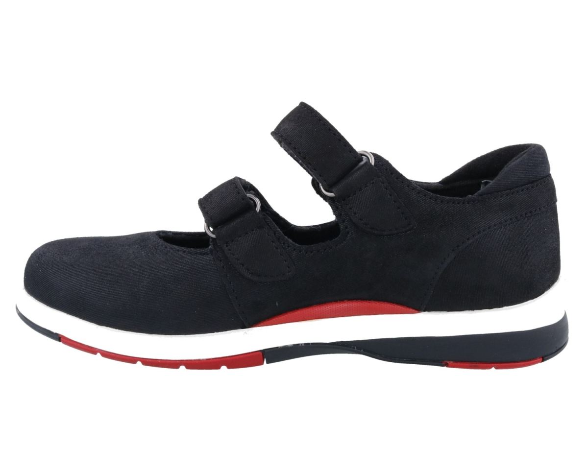 DREW SHOES | WOMEN'S DISCOVERY-Black Microdot Leather