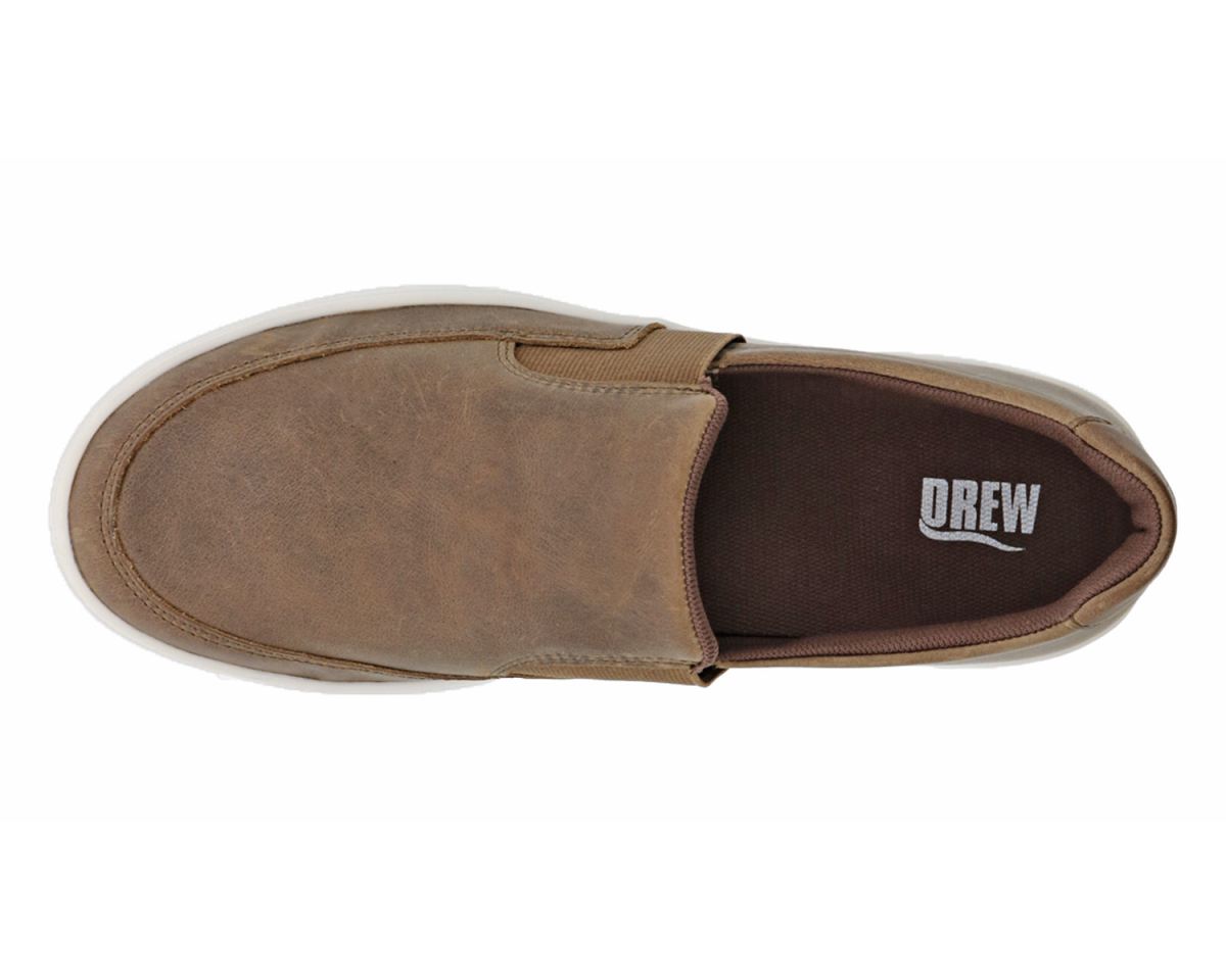 DREW SHOES | MEN'S JUMP-Brown Leather