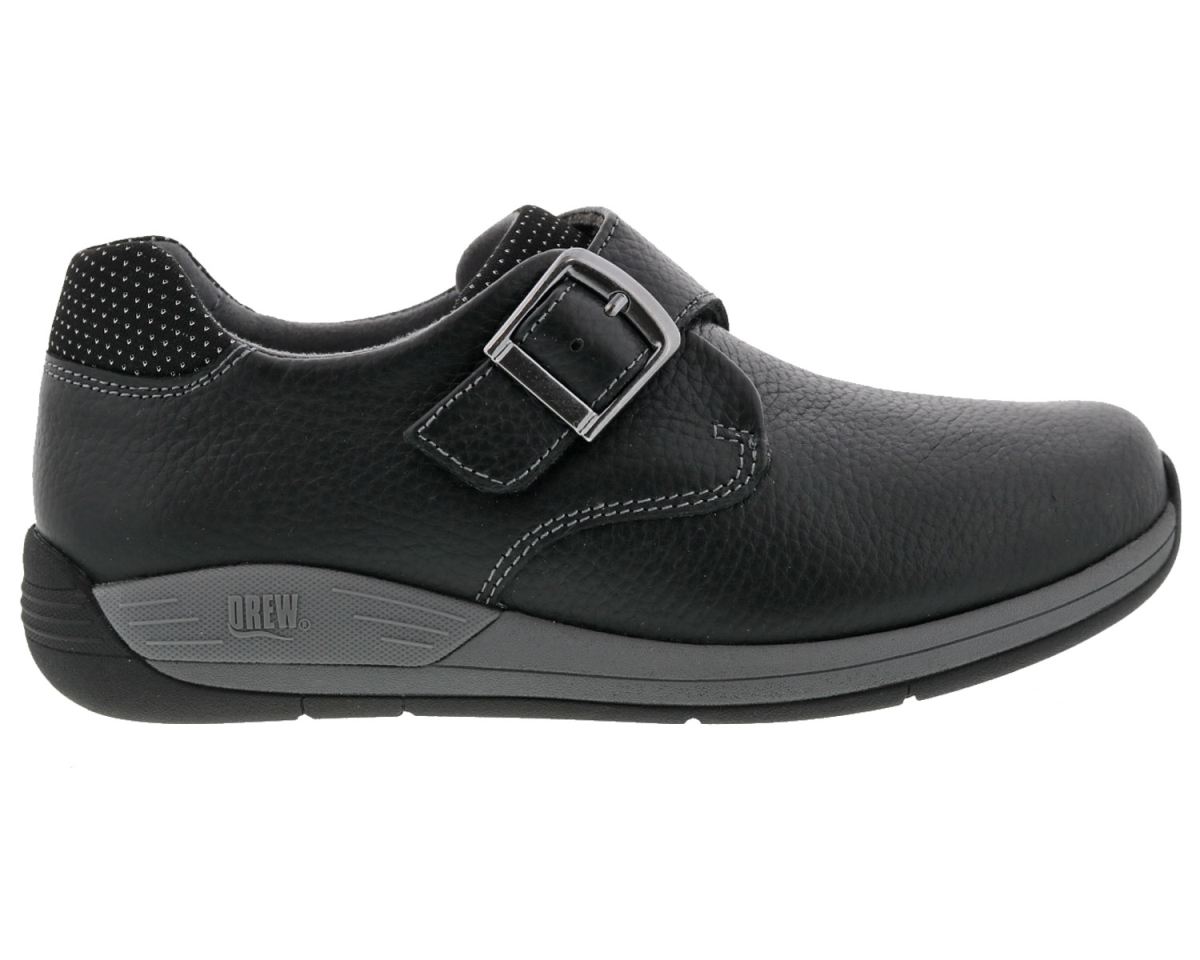 DREW SHOES | WOMEN'S TEMPO-Black Leather