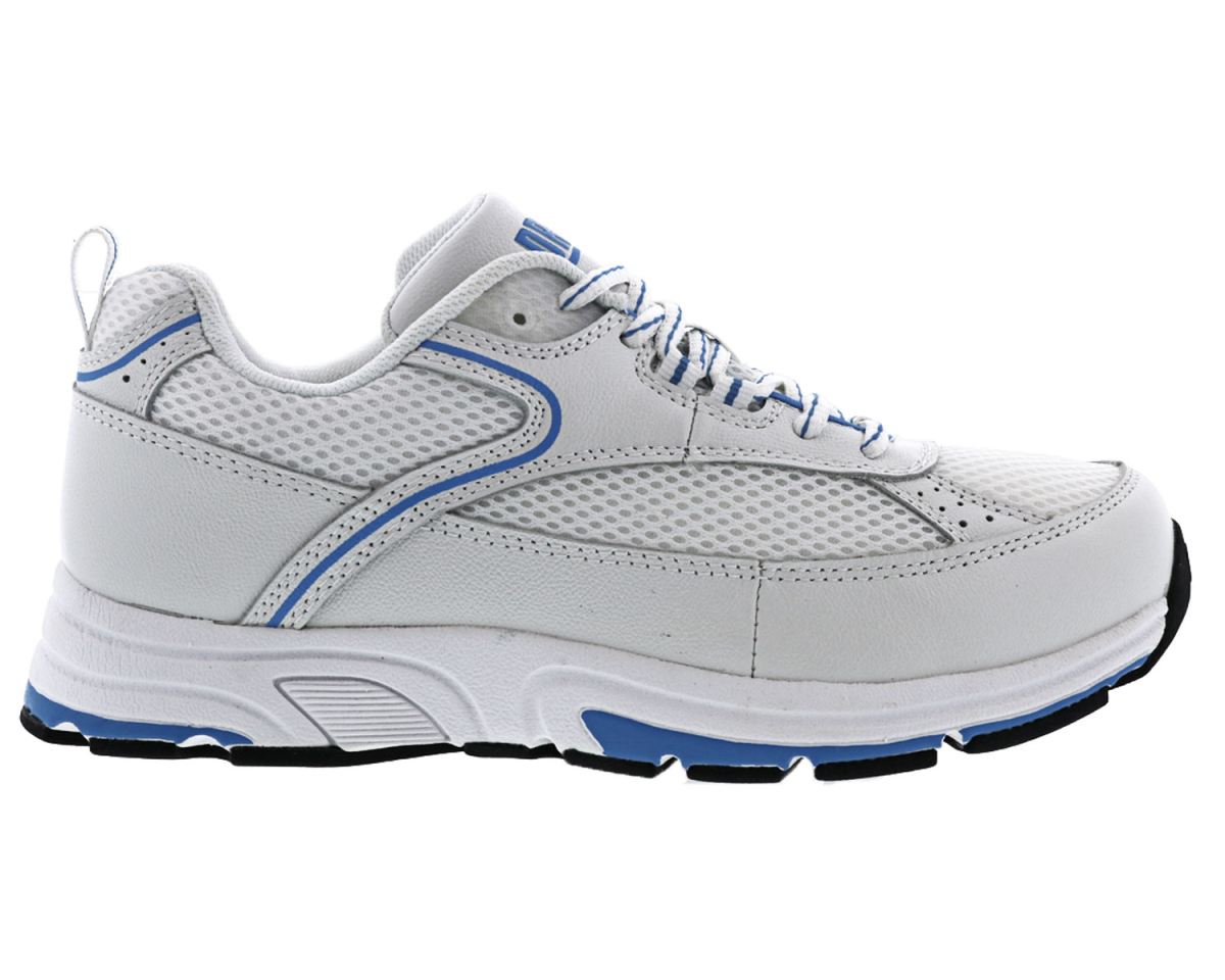 DREW SHOES | WOMEN'S ATHENA-White Blue Leather/Mesh