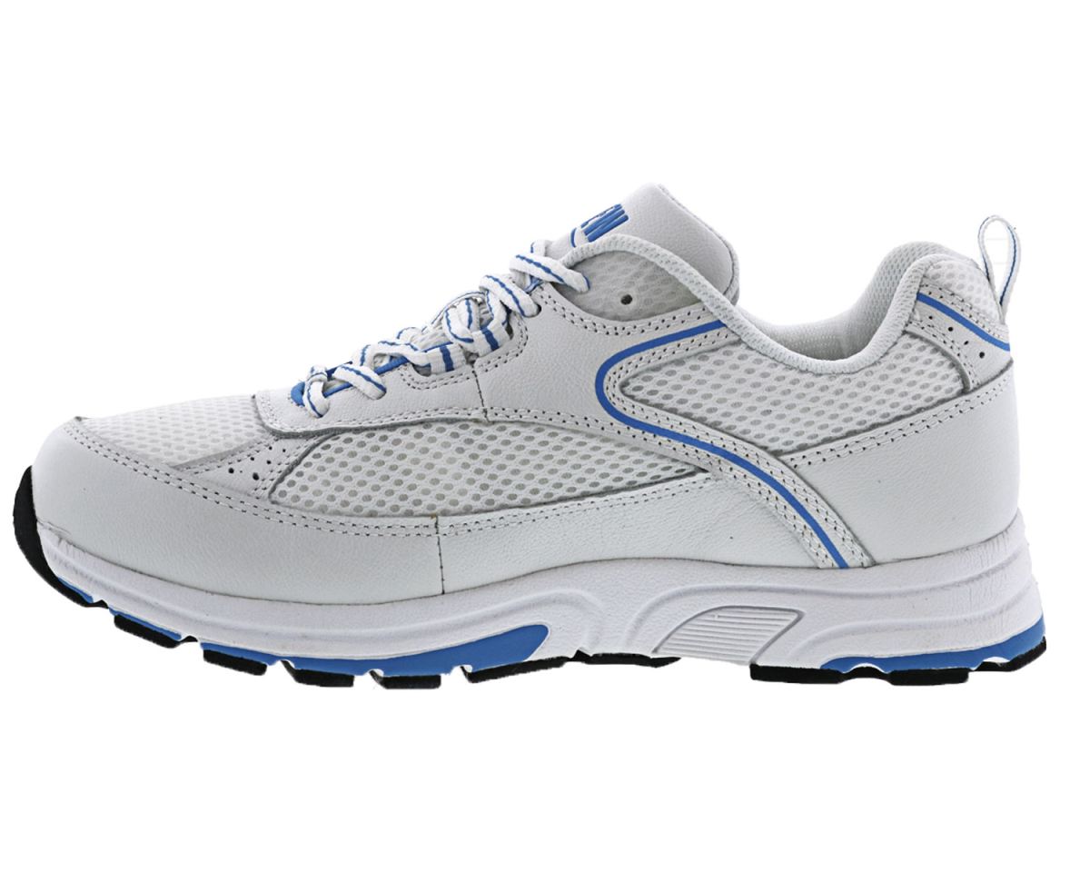 DREW SHOES | WOMEN'S ATHENA-White Blue Leather/Mesh