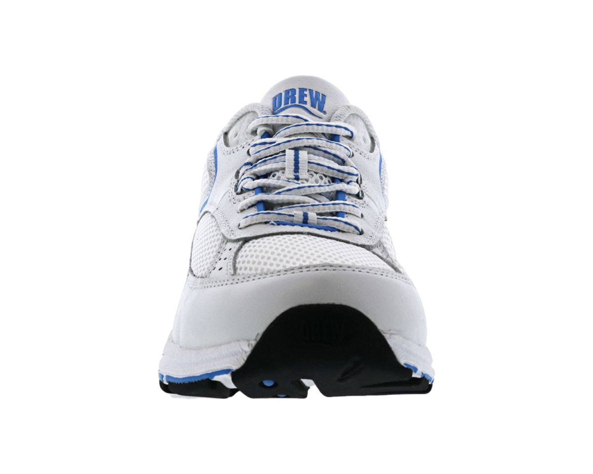 DREW SHOES | WOMEN'S ATHENA-White Blue Leather/Mesh