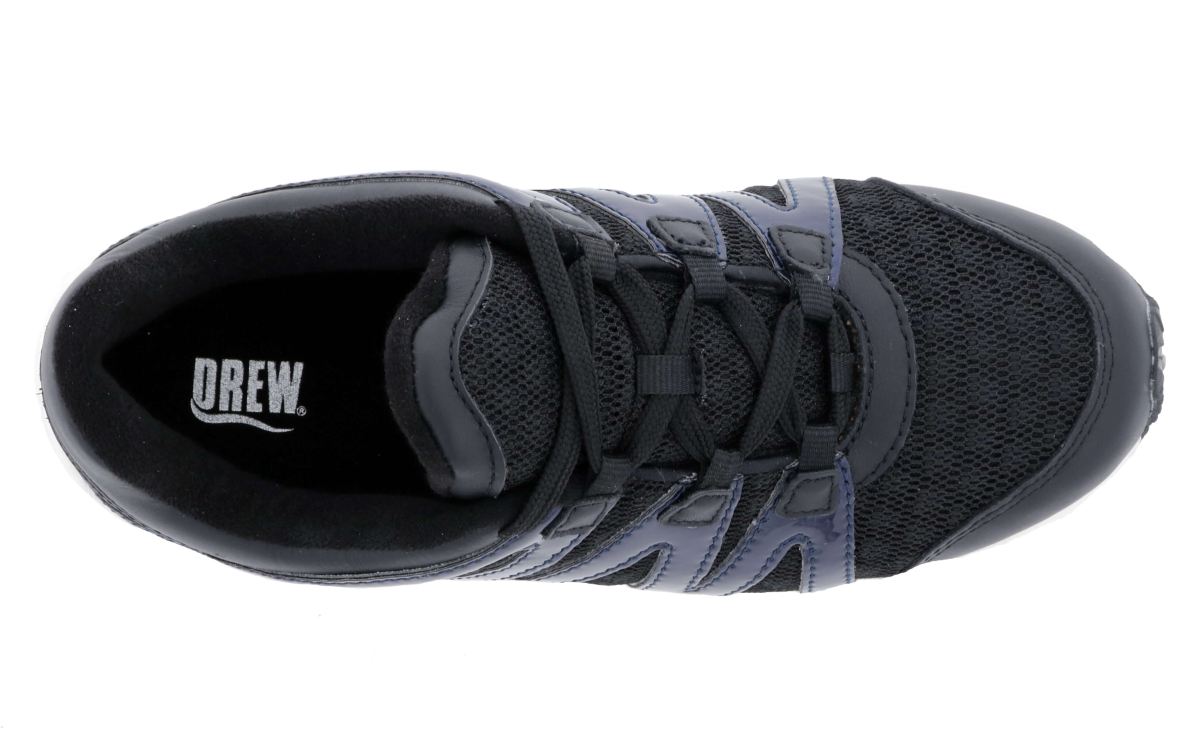 DREW SHOES | WOMEN'S FIRE-Black Leather/Mesh