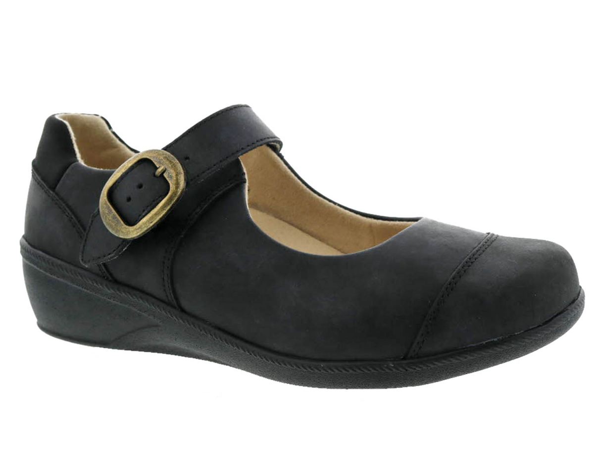 DREW SHOES | WOMEN'S JILLIAN-Black Leather