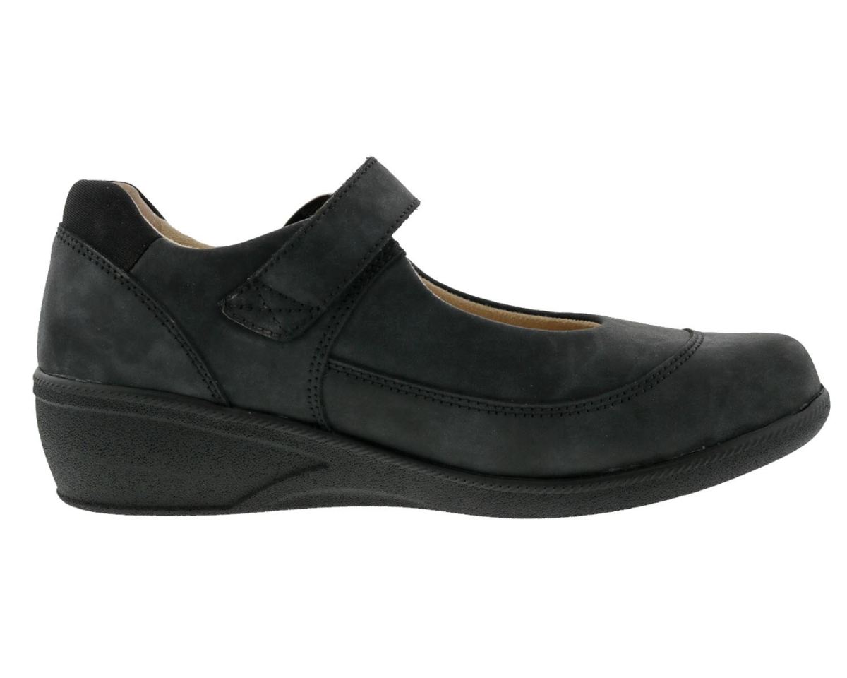 DREW SHOES | WOMEN'S JILLIAN-Black Leather