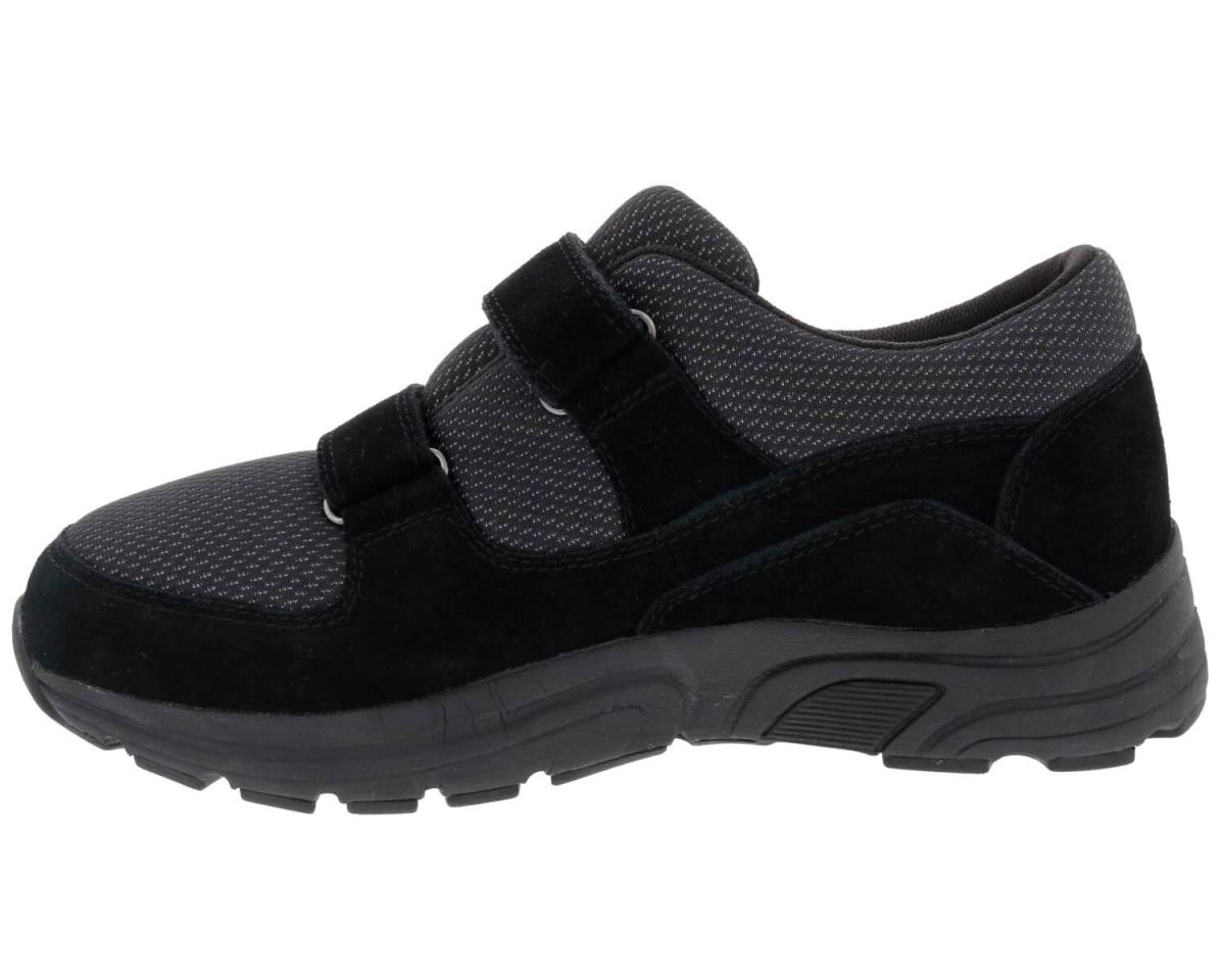 DREW SHOES | MEN'S WIN-Black Suede/ Black Mesh