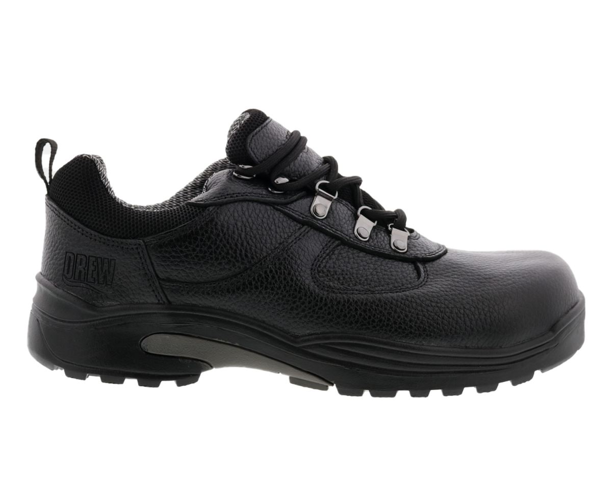 DREW SHOES | MEN'S BOULDER-Black Tumbled Leather