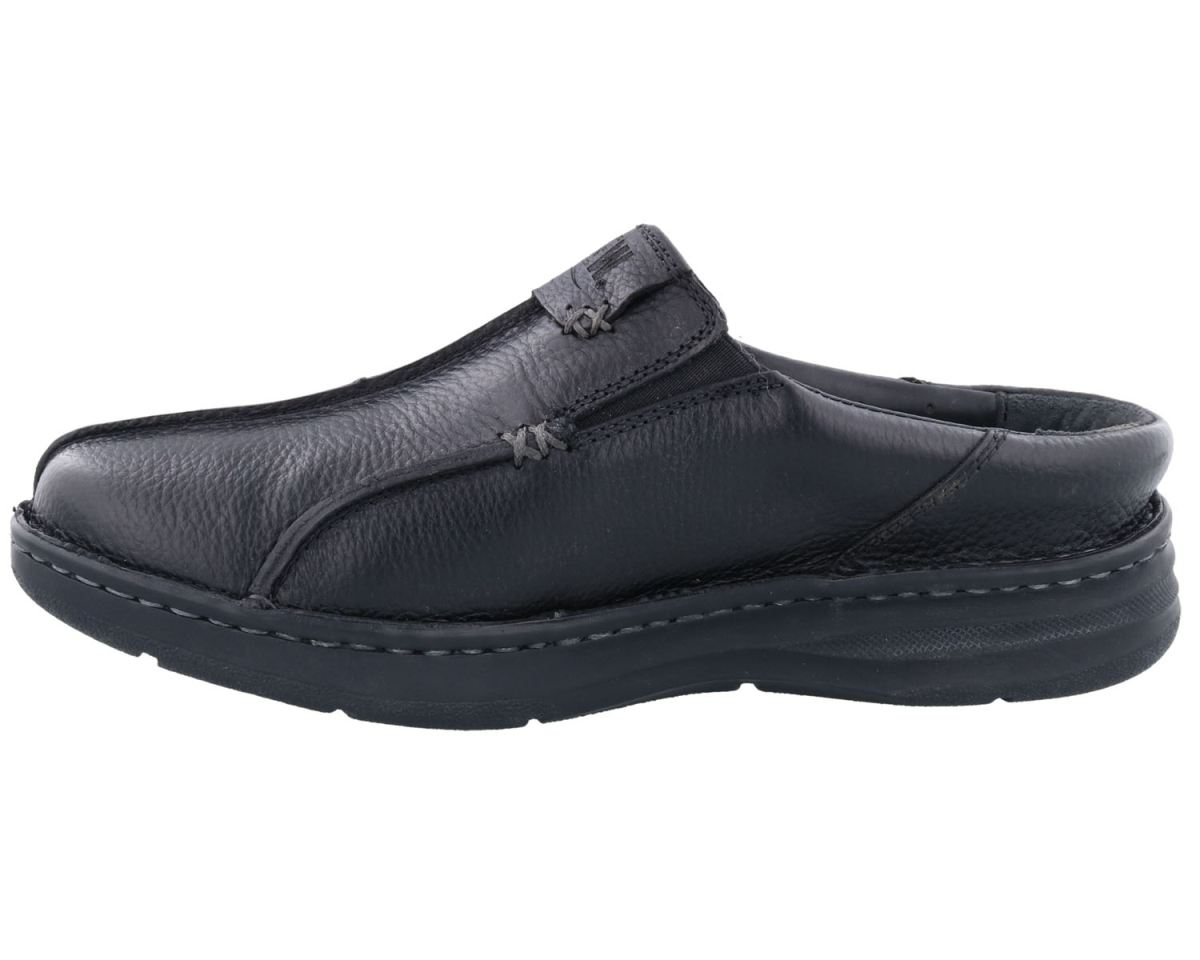 DREW SHOES | MEN'S JACKSON-Black Pebbled Leather