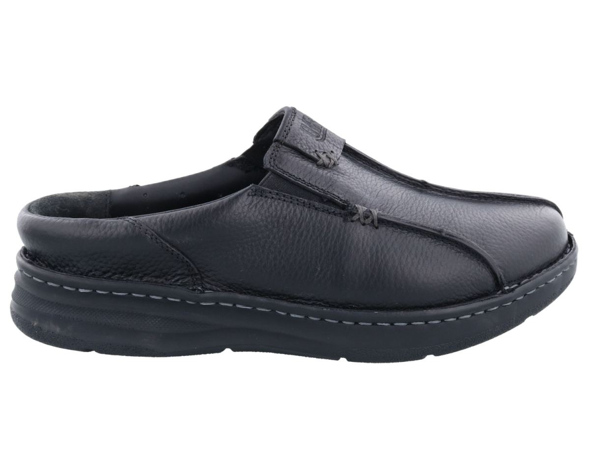 DREW SHOES | MEN'S JACKSON-Black Pebbled Leather