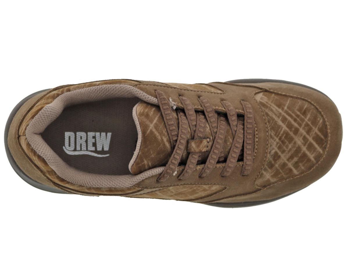 DREW SHOES | WOMEN'S CHIPPY-Tan Suede/Tan Mesh