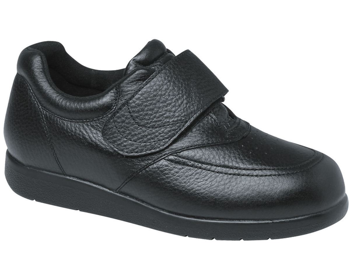 DREW SHOES | MEN'S NAVIGATOR II-Black Pebbled Leather