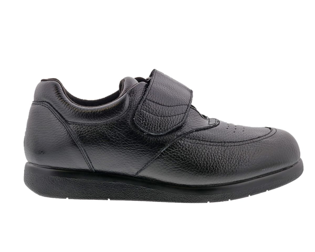 DREW SHOES | MEN'S NAVIGATOR II-Black Pebbled Leather